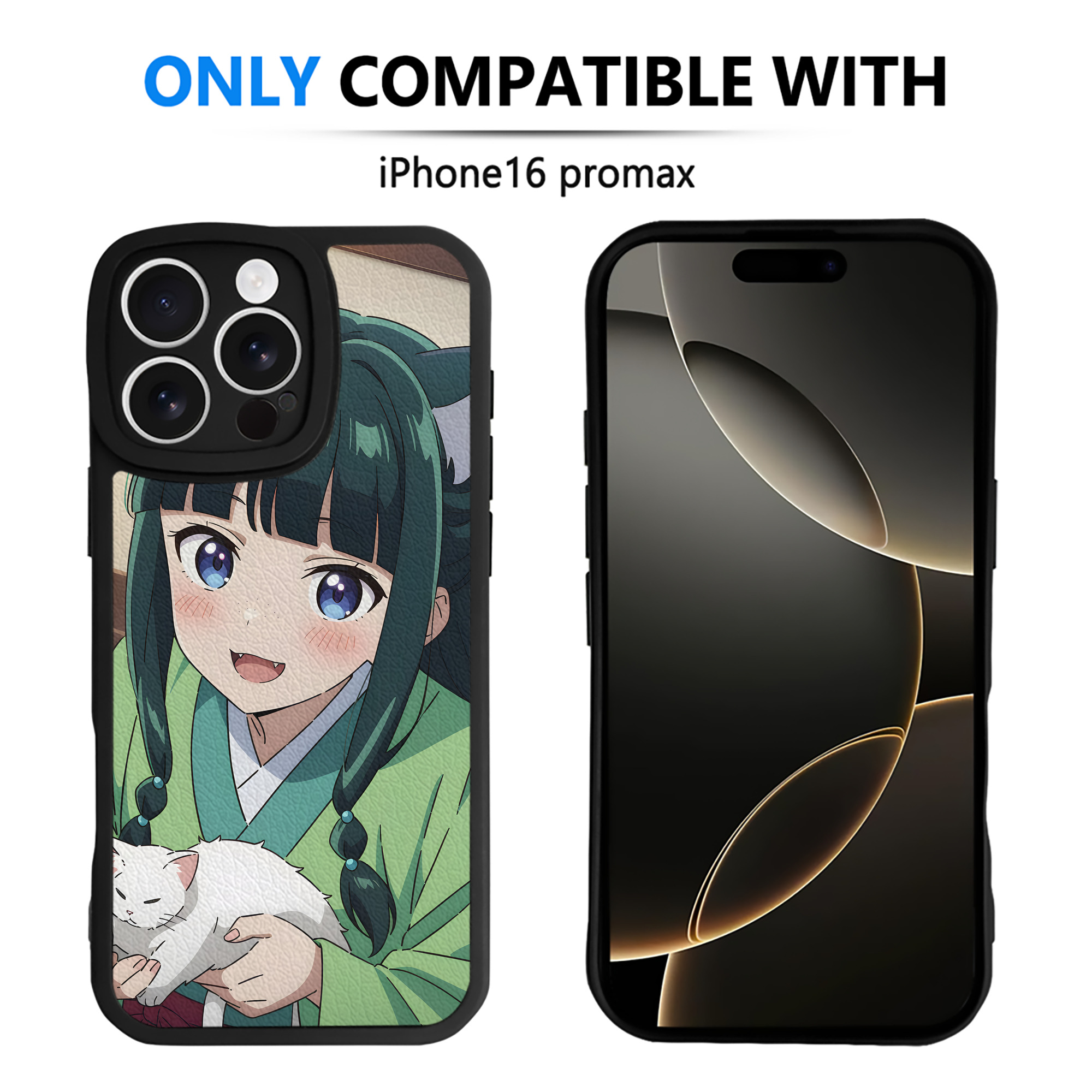 （画像用） 薬屋のひとりごと The Apothecary Diaries 【iPhone 16シリーズ対応】シリコンスマホケース（レザー調） 材質：シリコン